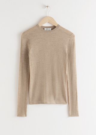 & Other Stories + Fitted Wool Knitted Top