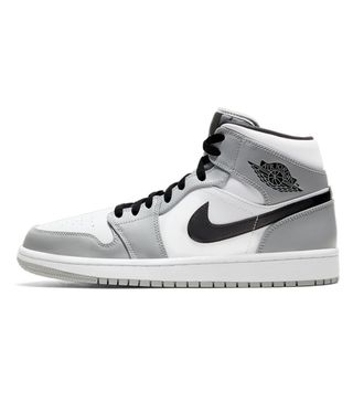 Nike + Air Jordan 1 Mid in Light Smoke Grey