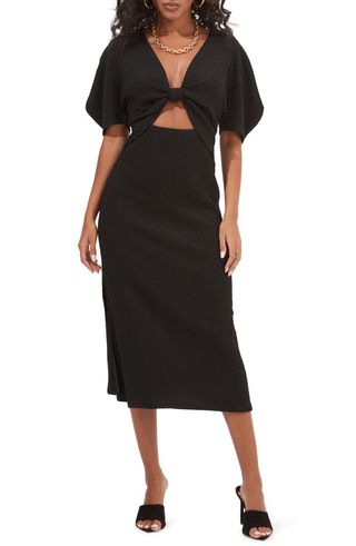 Astr the Label + Normandie Cutout Puff Sleeve Dress