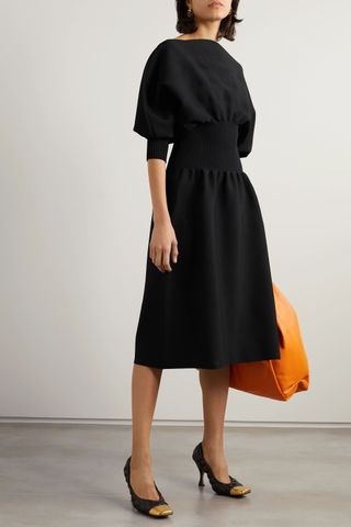 Bottega Veneta + Stretch-Knit Midi Dress