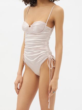 Isa Boulder + Nina Underwired Ruched Swimsuit