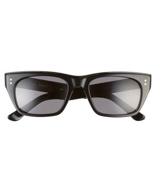 Celine + 53mm Polarized Rectangle Sunglasses