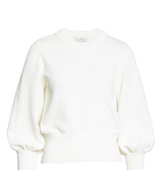 Co + Bishop Sleeve Cotton Blend Sweater