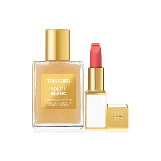Tom Ford + Soleil Blanc Shimmering Body Oil & Lip Color Sheer Set