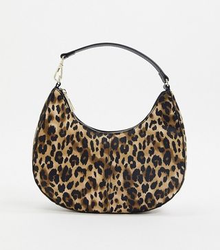 Who What Wear + Seeley 90s Shoulder Bag in Leopard