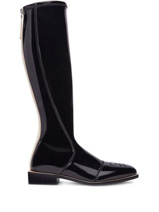 Fendi + Patent Knee-High Boots