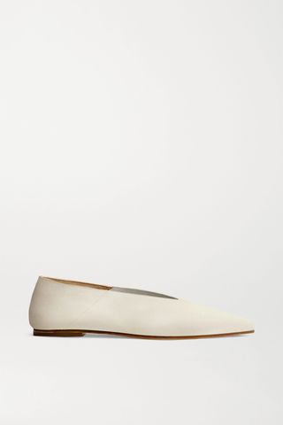 Aeydē + Moa Leather Point-Toe Flats