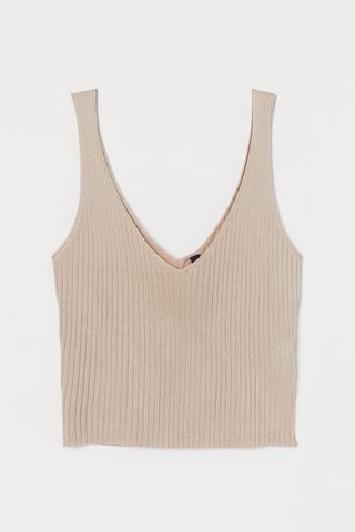 H&M + Ribbed Camisole Top
