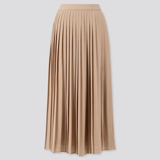 Uniqlo + Women Chiffon Pleated Long Skirt