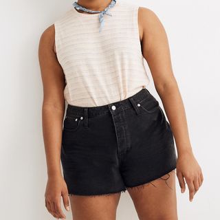 Madewell + The Dadjean Shorts in Lunar Wash
