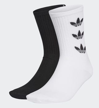 adidas + Trefoil Cuff Crew Socks