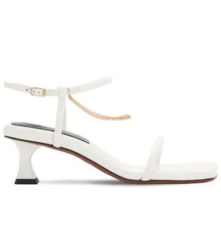 Proenza Schouler + Leather and Chain Sandals