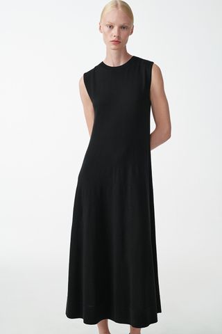 Cos + Knitted A-Line Merino Wool Dress