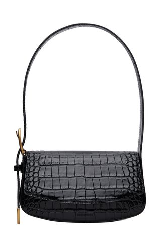 Balenciaga + Black Croc Ghost Sling Bag