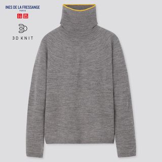 Uniqlo + x Ines De La Fressange 3D Extra Fine Merino Turtleneck Sweater