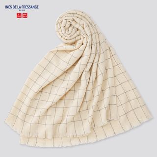 Uniqlo + x Ines De La Fressange Wool-Blend Big Scarf