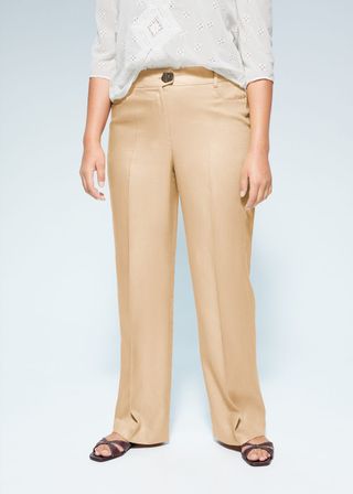 Mango + Pleat Straight Trousers