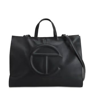 Telfar + Large Embossed Logo Shopper Tote Bag