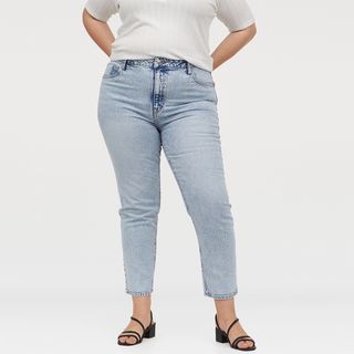 H&M+ + Slim Straight High Jeans