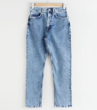 & Other Stories + High Rise Acid Wash Jeans