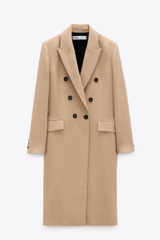 Zara + Double-Breasted Coat