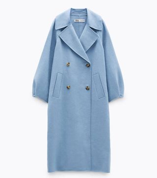 Zara + Limited Edition Wool Blend Coat