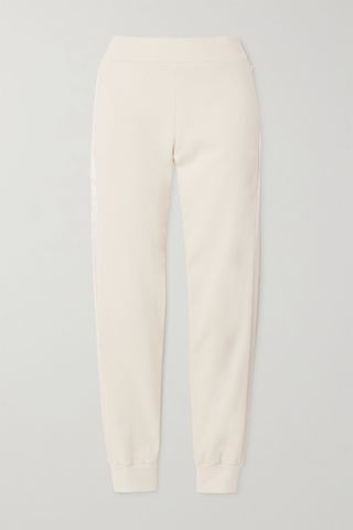 Vaara + Esme Satin-Trimmed Organic Cotton-Jersey Track Pants