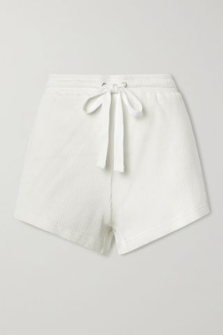 The Upside + Ezi Ribbed Cotton-Jersey Shorts