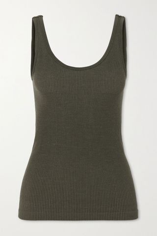 Nagnata + + Space for Giants Avika Ribbed Technical Stretch-Knit Tank