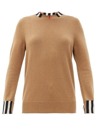 Burberry + Eyre Icon-Striped Cashmere Sweater