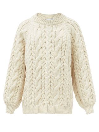 Mr Mittens + Maxi Cable Wool Sweater