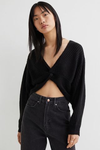 H&M + Knot-Detail Knit Sweater