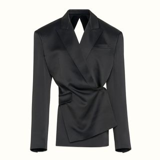 Fenty + Open Back Satin Tailored Jacket