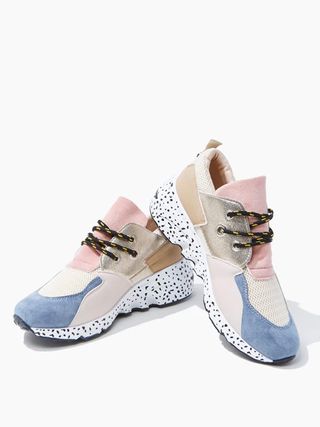 Forever 21 + Colorblock Faux Suede Sneakers