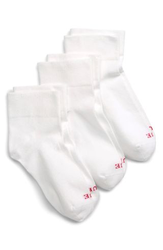 Hue + Cotton Body 3-Pack Ankle Socks