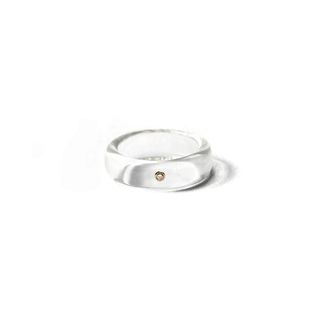 Grace Lee + Resin Stacker Ring With 1 Diamond