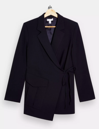 Topshop + Navy Suit Blazer by Boutique