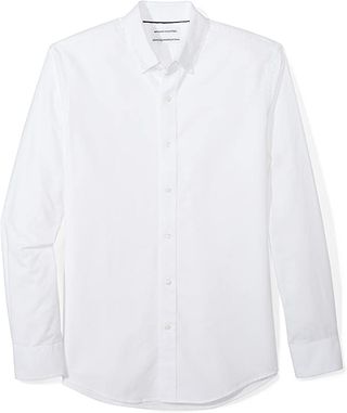 Amazon Essentials + Long-Sleeve Solid Oxford Shirt