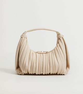 Mango + Pleats Baguette Bag