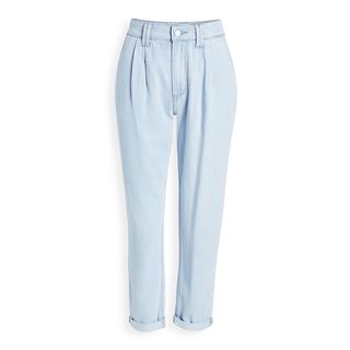Paige + Pleated Trouser Jeans