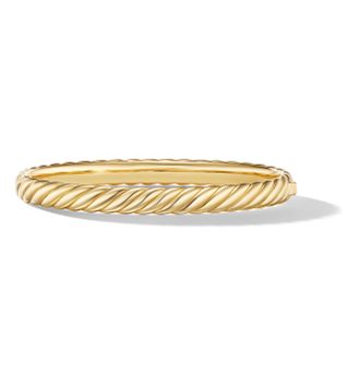 David Yurman + Sculpted Cable Bracelet in 18k Yellow Gold