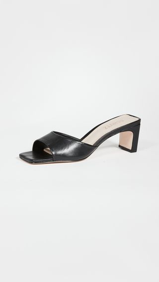 Schutz + Queliana Mid Block Sandals