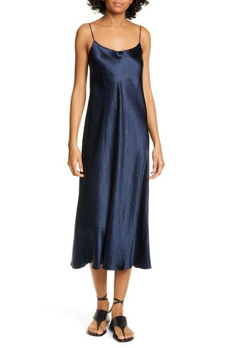 Vince + Satin Midi Slipdress