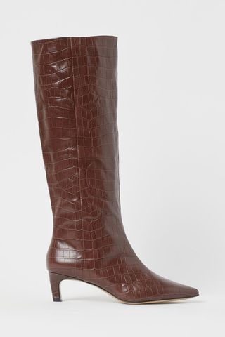 H&M + Tall Leather Boots