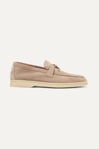 Loro Piana + Summer Charms Suede Loafers