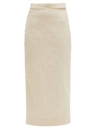 Jacquemus + Valerie Canvas Pencil Skirt