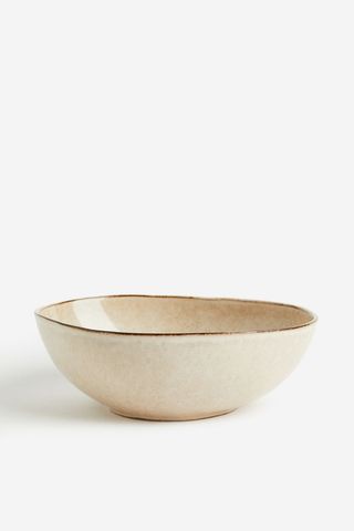 H&M + Large Stoneware Serving Bowl