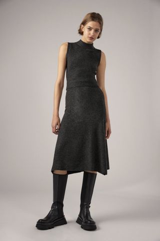 Zara + Knit Midi Skirt
