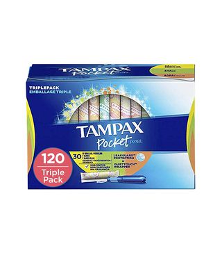 Tampax + Pocket Pearl Plastic Tampons (Pack of 4)