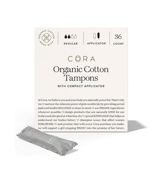 Cora + Organic Cotton Tampons, Regular